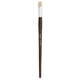 Silver Brush Limited 1103 Silverstone Filbert Brush for Oil ting, Size 4, Long Handle