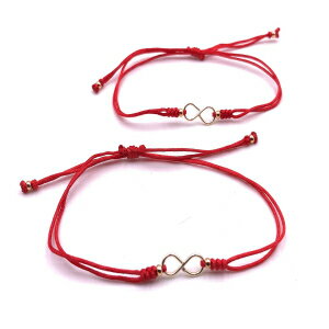 Love and Friendship Matching Bracelets for Best Friends Set of 2 Red String