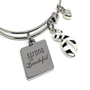 EDS [: Ƃ͔: [u AEFAlX { uXbg EDS awareness: Strong is Beautiful: Zebra Awareness Ribbon Bracelet