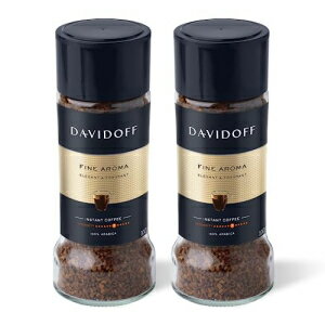 ダビドフ カフェ ファイン アロマ インスタント コーヒー、3.5 オンス ジャー (2 個パック) Davidoff Cafe Fine Aroma Instant Coffee, 3.5-Ounce Jars (Pack of 2)