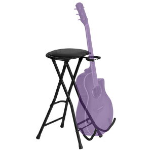 On-Stage DT7500 Guitarist Stool with Footrest,Black