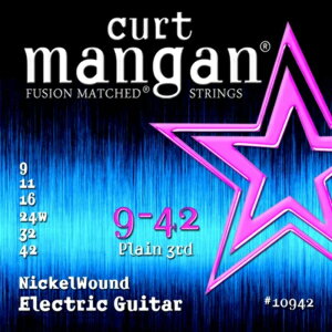 Curt Mangan 9-42 ニッケル巻エレキギター弦 Curt Mangan 9-42 Nickel Wound Electric Guitar Strings