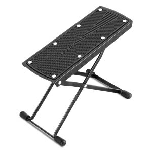 EASTROCK Guitar Foot Stool Height Adjustable Folding Guitar Foot Rest Made of Solid Iron Guitar Foot Stand for Classical Guitar