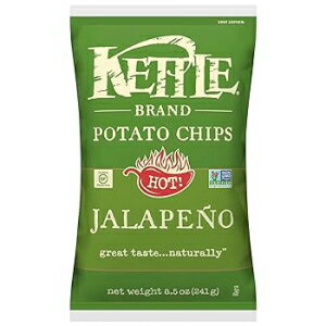 楽天Glomarketハラペーニョ、ケトルブランドポテトチップス、ハラペーニョ、8.5オンスバッグ Jalapeno, Kettle Brand Potato Chips, Jalapeno, 8.5 Ounce Bag