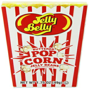 ポップコーン ジェリーベリーバターポップコーンジェリービーンズボックス、1.75オンス（24個パック） Jelly Belly Buttered Popcorn Jelly Beans Box, 1.75 oz (Pack of 24)