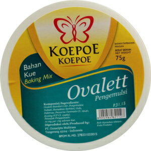 Koepoe-koepoe ベーキングミックス Ovalett (Ovalette) 乳化剤、75 グラム / 2.64 オンス (3 個パック) Koepoe-koepoe Baking Mix Ovalett (Ovalette) Emulsifiers, 75 Gram / 2.64 Oz (Pack of 3)