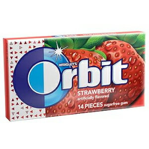 ガム Orbit ストロベリーシュガーフリーガム、14 個 Orbit Strawberry Sugarfree Gum, 14 Count