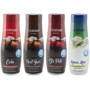 ソーダストリーム フレーバーズ オリジナル バラエティパック 440ml 4本入 Sodastream Flavors Original Variety Pack 440ml Pack of 4