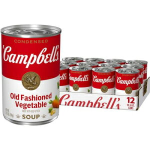Campbell's Condensed Old Fashioned Vegetable Soup, 10.5 Ounce Can (Case of 12)