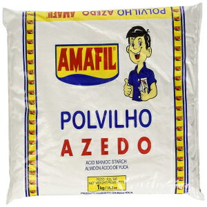 1 Pack Sour Manioc Starch Amafil- 35.2 oz | Polvilho Azedo Amafil - 1 kg