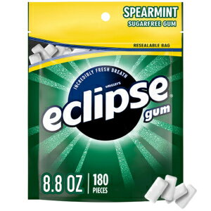 楽天GlomarketECLIPSE スペアミント シュガーフリー チューインガム、180 個袋 ECLIPSE Spearmint Sugarfree Chewing Gum, 180 piece bag