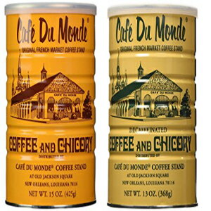 カフェ デュ モンド コーヒーとチッコリーとフレンチ ローストのバンドル。ニューオーリンズ コーヒー バンドルには、15 オンスのオリジナル コーヒー 1 つと 13 オンスのオリジナル コーヒー 1 つが含まれます Cafe Du Monde Coffee and Chickory and