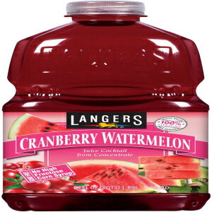 ランガーズ ジュース カクテル、クランベリー スイカ、64 fl. オズ。(8個入り) Langers Juice Cocktail, Cranberry Watermelon, 64 fl. oz. (Pack of 8)