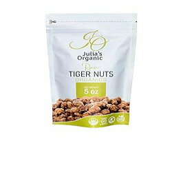5 Ounce (Pack of 1), Julia’s Organic Tiger Nuts (5 oz) (Raw Snacks) Premium Raw Tiger Nuts | Glu..