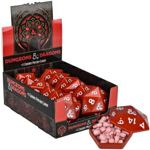 Boston America Dungeon and Dragons D&D DND D20 +1 Potion Sour Candy Collectible Tin - One (1) Tin - Sour Cherry Flavor
