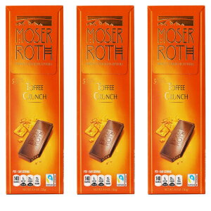 Moser Roth ファイン ジャーマン ヨーロピアン チョコレート トフィー クランチ (3 パック) Moser Roth Fine German European Chocolate Toffee Crunch (3 Pack)