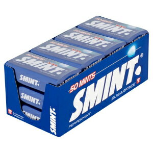 Smint Mints Peppermint, Sugar Free, 12 Packs with 50 Mints