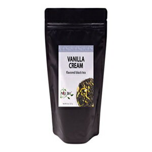楽天Glomarketバニラクリームルーズリーフ風味紅茶、8オンス、最初の一口紅茶 The Spice Hut Vanilla Cream Loose Leaf Flavored Black Tea, 8 ounce, The First Sip of Tea