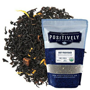 Organic Positively Tea Company塼ԡ㡢롼꡼ա16 Organic Positively Tea Company, Juicy Peach Black Tea, Loose Leaf, 16 Ounce