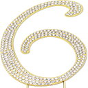 Sparkly Rhinestones Sparkly Rhinestone Number 6 Cake Topper - 4.62