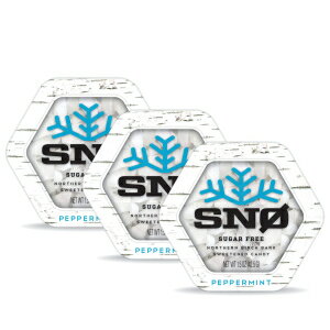SNØ Peppermint KETO Xylitol Candy Chips (3-Pack) - SN 1.5oz Tin -...