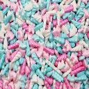 Naturejam Unicorn Candy-8 Ounce Bulk Bag Pastel Assorted Colors-For Unicorn Them...