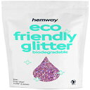 Hemway Eco Friendly Biodegradable Glitter 100g / 3.5oz Bio Cosmetic Safe Sparkle Vegan for Face, Eyeshadow, Body, Hair, Nail and Festival Makeup, Craft - Fine (1/64" 0.015" 0.4mm) - Pink Holographic