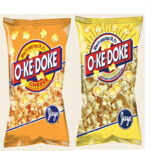 オケドケ 8オンス ポップコーン バラエティ 2 パック - チーズ & バター - O-Ke-Doke Jay's Snack Mix - 2 パック Oke doke - Ok E Doke (チーズ & バター) OkeDoke 8 oz. Popcorn Variety 2 Pack - Cheese & Buttery - O-Ke-D