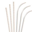 Aardvark 7.75 インチ ホワイト ジャンボ エコフレックス ペーパー ストロー、4,800 カラット Aardvark 7.75" White Jumbo Eco-Flex Paper Straws, 4,800 ct