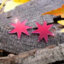 シャイニーピンク ジェムスター コスプレイヤリング ステンレススチールスタッド付き It's Just So You Shiny Pink Jem Star Cosplay Earrings with Stainless Steel Studs