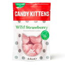 Candy Kittens ワイルドストロベリー 植物ベースのキャンディ - パーム油不使用、人工着色料や甘味料不使用、天然フルーツフレーバーキャンディ - グ...