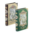 Basilur ティーブックコレクション、純粋なセイロン紅茶と緑茶、収集可能なメタルキャディ、ルーズリーフティー、約 100 杯分、Vol 2 (ゴールド) & Vol 3 (グリーン)、2 個パック Basilur tea-book collection, pure Ceylon black and green teas,