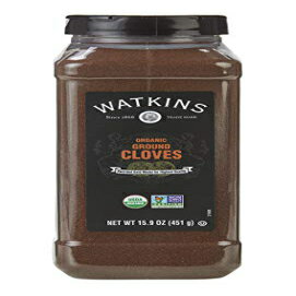 Watkins グルメ スパイス、オーガニック グラウンド クローブ、15.9 オンス ボトル、1 個 (21806) Watk..