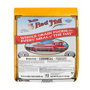 Bob's Red Mill 中粒コーンミール、25 ポンド Bob's Red Mill Medium Grind Cornmeal, 25 Pound