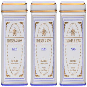 Harney & Sons Paris Black Tea Sachet Collection, All Natural - Classic Tin of 20 Sachets, 1.4 Ounce 20 Count (Pack of 3)のサムネイル