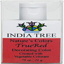 インディア ツリー ナチュラル デコレーション カラー - トゥルー レッド 21g India Tree Natural Decorating Colour - True Red 21g
