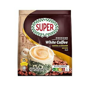スーパー 2-in-1、炭火焙煎、ホワイトコーヒー、15 袋/袋 超级 Super 2-In-1, Charcoal Roasted, White Coffee, 15-count sachet/packetsのサムネイル