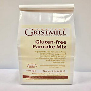 Homestead Gristmill — 非遺伝子組み換え、化学薬品不使用、オールナチュラル、グルテンフリーのパンケーキ ミックス (2 パック) Homestead Gristmill Non-GMO, Chemical-Free, All-Natural, Gluten-Free Pancake Mix (2 Pack)