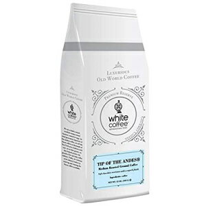 ホワイトコーヒー粉コーヒー、アンデスの先端、12オンス White Coffee Ground Coffee, Tip of The Ande..