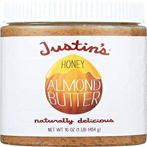 Justin'S ナッツバター ナチュラルバター プラスチックジャー ハニーアーモンド 16オンス - 1パック Justin'S Nut Butter Natural Butter Plastic Jar Honey Almond 16 Ounce - Pack Of 1