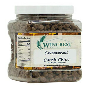 キャロブチップス - 砂糖入り - 1.5 ポンドタブ WinCrest Bulk Foods Carob Chips - Sugar Sweetened - 1.5 Lb Tub