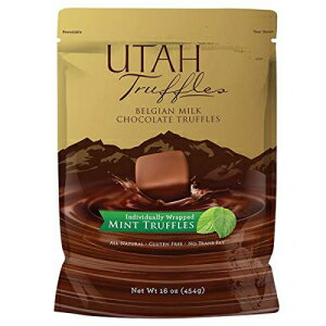 ミント トリュフ - ユタ トリュフ ベルギー ミルク ミント チョコレート トリュフ 16 オンス バッグ Mint Truffles - Utah Truffles Belgian Milk Mint Chocolate Truffles 16 oz bagのサムネイル