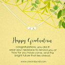 Happy Graduation 3 スター スターリング シルバー ネックレス 長さ 18 インチ Cream By Val Happy Graduation 3 Stars Sterling Silver Necklace 18'' Length