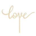 LOVENJOY ギフトボックス付き LOVE モノグラム ウェディング エンゲージメント ケーキ トッパー 素朴な木製 (6.7 インチ) (更新) LOVE...