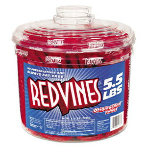 Red Vines - オリジナル レッド ツイスト、5.5ポンド タブ Red Vines- Original Red Twists, 5.5lb Tub