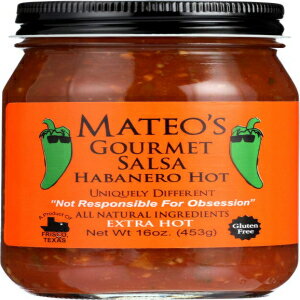 Glomarket㤨Mateo's  륵 16  饹 㡼 (3 ĥѥå ʲǮ٥򤷤Ƥ (ϥХͥ - ȥ ۥå Mateo's Gourmet Salsa 16oz Glass Jar (Pack of 3 Select Heat Level Below (Habanero - Extra HoפβǤʤ10,355ߤˤʤޤ