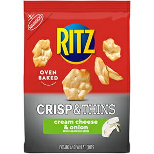 RITZ クリスプ＆シンズクリームチーズ＆オニオンチップス、7.1オンス RITZ Crisp and Thins Cream Cheese and Onion Chips, 7.1 ozのサムネイル