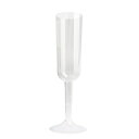 透明プラスチック シャンパン フルート 7 オンス 4/パック- Unique Clear Plastic Champagne Flutes 7 Ounces 4/Pkg-