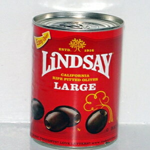 Lindsay 種なしオリーブ、ブラック、ホール、ラージ、6 オンス、(3 個パック) Lindsay Pitted Olives, Black, Whole, Large, 6 Oz., (Pack of 3)