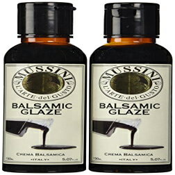 Mussini Crema、モデナのバルサミコ酢のグレーズ、5.07 オンスのボトル (2 個パック) Mussini Crema, Glaze of Balsamic Vinegar of Modena, 5.07-Ounce Bottles (Pack of 2)